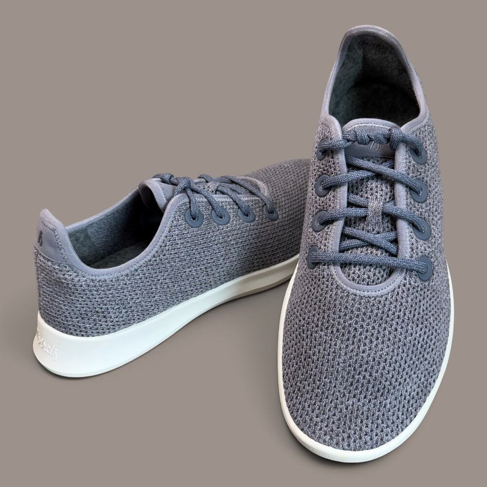 Allbirds Tree Runner Knit Sneakers Comfort Shoes Mens Size 10 Grey Laced Up